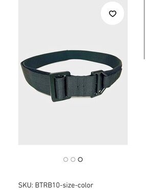 NWOT, Men's Tactical Webbing Belt - Black